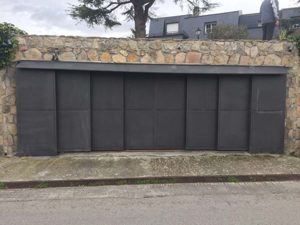 Puertas correderas de 2 hojas para garaje y parking
