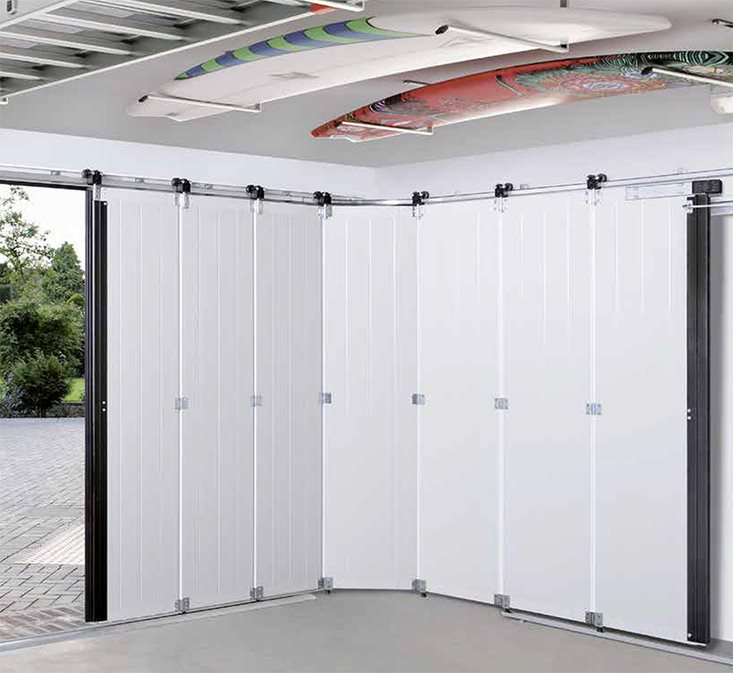 Portes seccionals laterals per al garatge o pàrquing